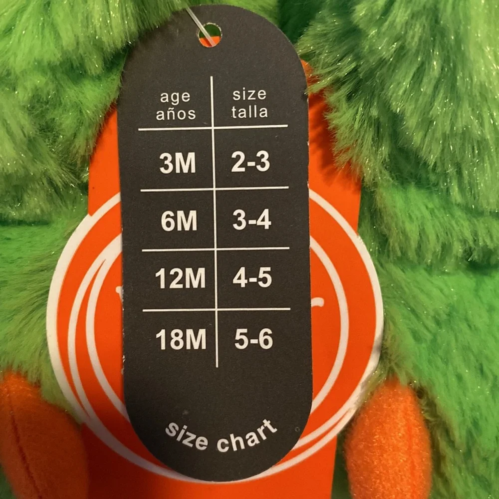 Baby Monster Slippers Size 2 NEW